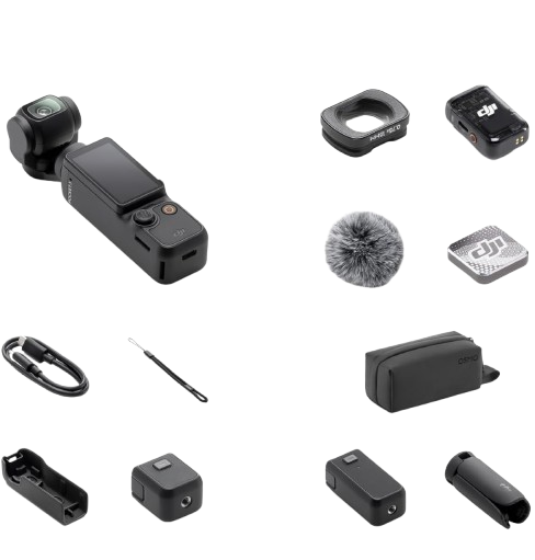 DJI Osmo Pocket 3 Creator Combo with DJI Mic 2 and 1-inch sensor gimbal camera