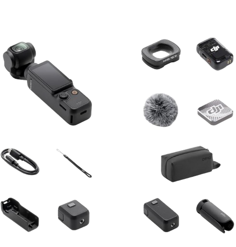 DJI Osmo Pocket 3 Creator Combo with DJI Mic 2 and 1-inch sensor gimbal camera
