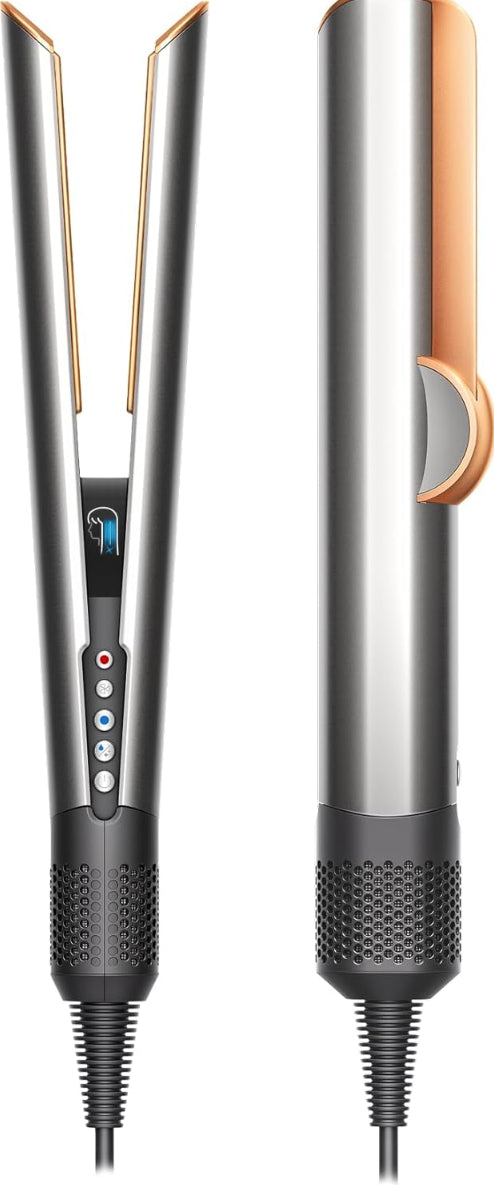 Dyson Airstrait™ Hair Straightener (Nickel/Copper) – Wet-to-Dry Hair Straightener with No Heat Damage | Fast Styling & Smooth Finish - Hair Styler UAE