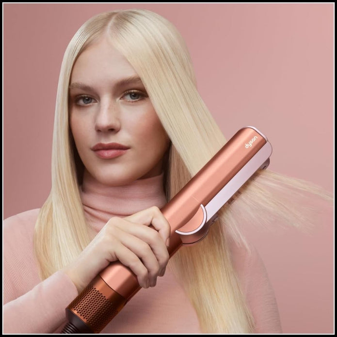 Dyson Airstrait™ Hair Straightener (Nickel/Copper) – Wet-to-Dry Hair Straightener with No Heat Damage | Fast Styling & Smooth Finish - Hair Styler UAE