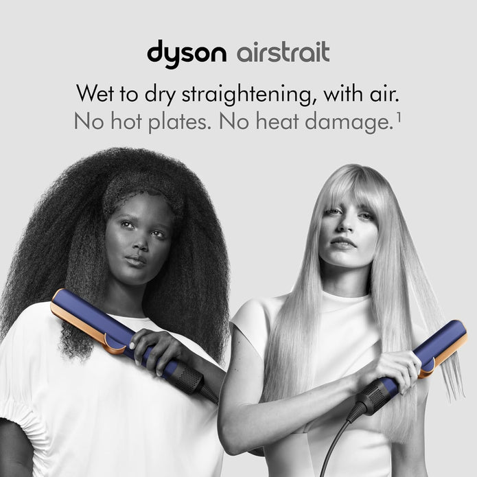 Dyson Airstrait™ Hair Straightener (Nickel/Copper) – Wet-to-Dry Hair Straightener with No Heat Damage | Fast Styling & Smooth Finish - Hair Styler UAE