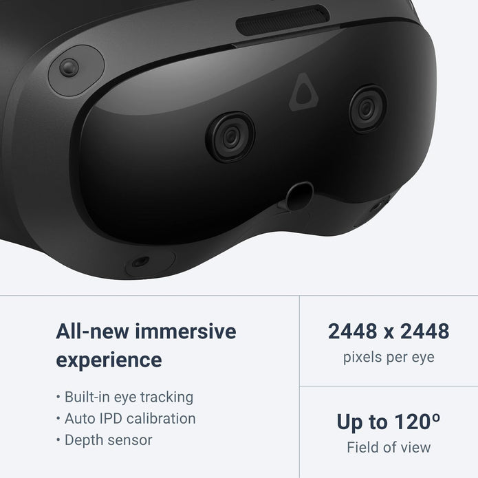 HTC VIVE Focus 3 VR Headset – Black - Headphones UAE
