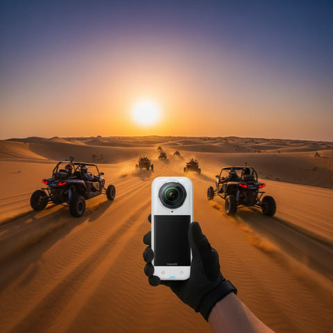 Insta360 X5 8K 360 Action Camera – Satin White - Camera UAE