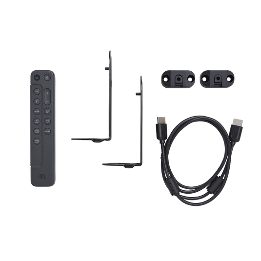 The JBL Bar 1000 envelops you in a sphere of 3D surround sound, thanks to four up-firing drivers, a thunderous subwoofer, and detachable wireless speakers.