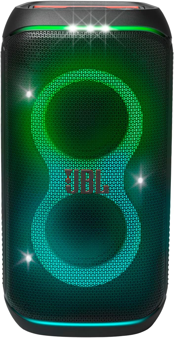 JBL Party Box Club 120 | Powerful Sound & Lightshow | Up to 12 Hours Playtime | AI Sound Boost | Multi-speaker connection by Auracast | Dual Mic & Guitar Inputs