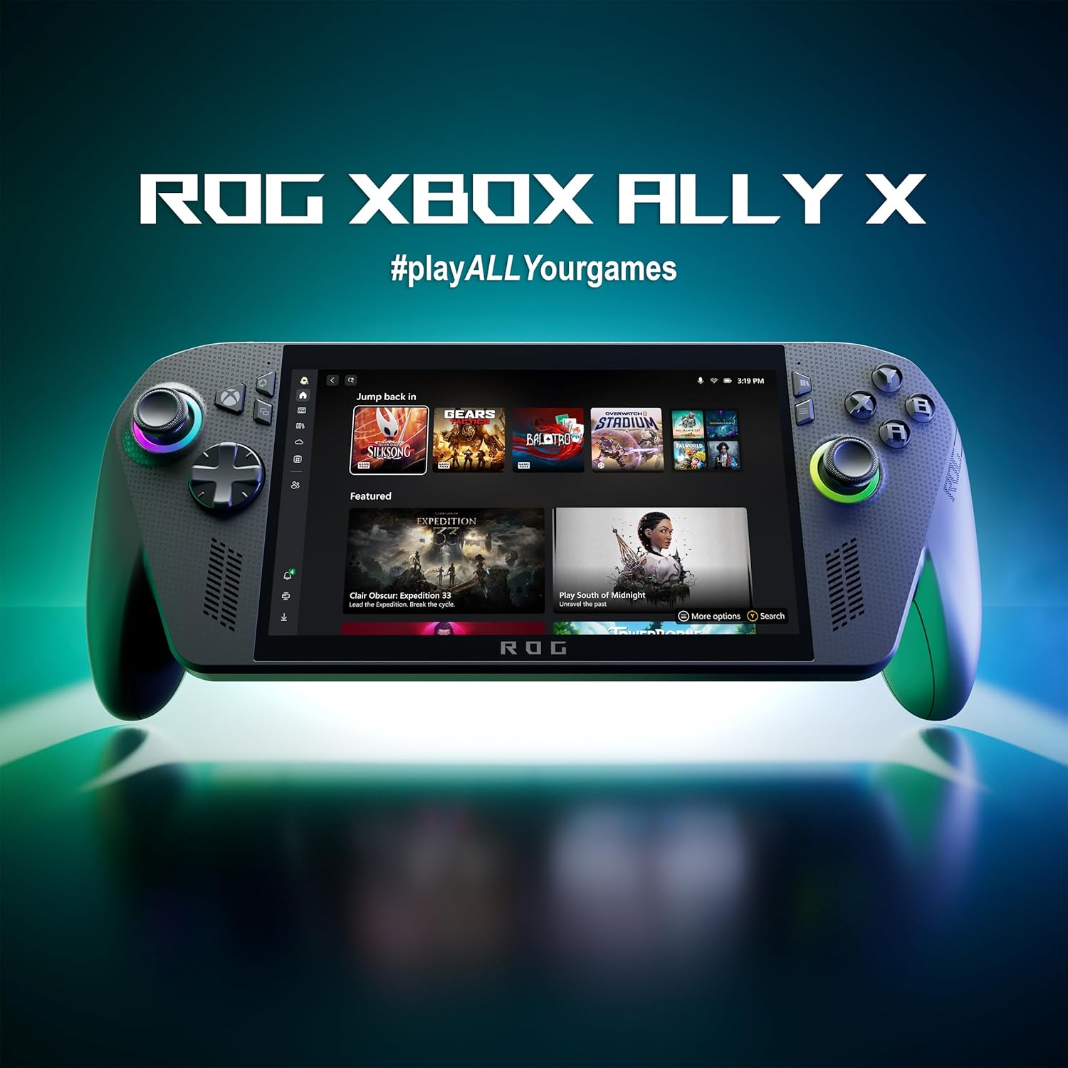 ROG Ally X 7 inch FHD 120Hz display gaming device