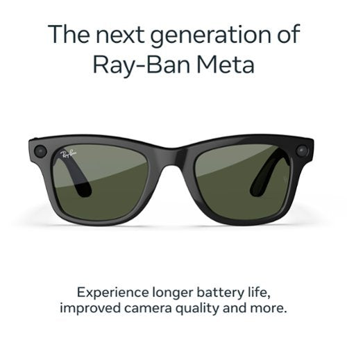 RAY-BAN | META WAYFARER GEN 2 Frame Shiny Black Lenses G-15 Green - Smart Glasses UAE
