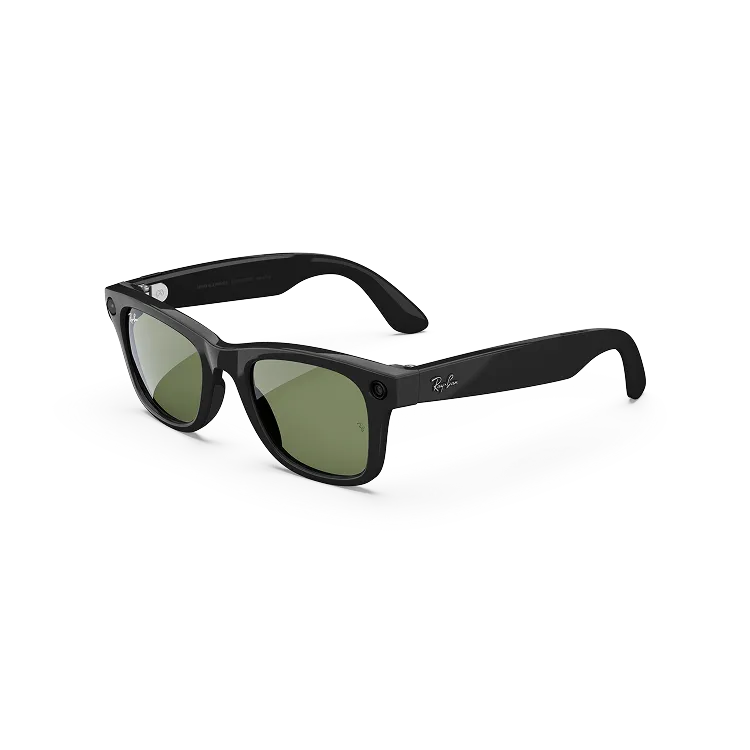 RAY-BAN | META Headliner GEN 2 Frame Shiny Black Lenses G-15 Green