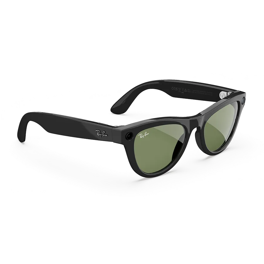 RAY-BAN | META GEN 2 SKYLER SHINY BLACK G15 GREEN
