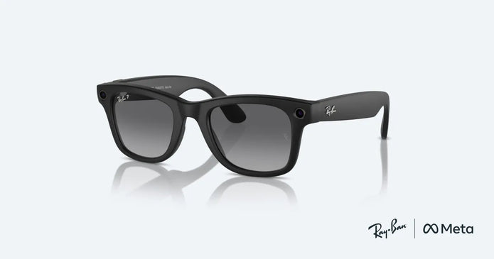 Ray-Ban Meta Wayfarer Gen 2 Smart Glasses Matte Black with Graphite Lenses – AI Camera, Audio & Voice Control | UAE - Camera UAE