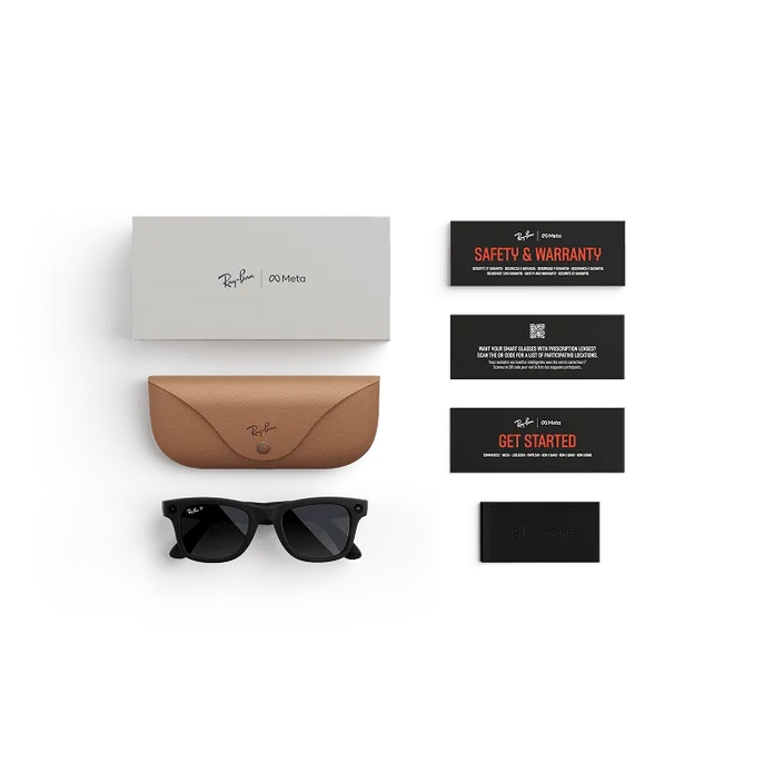 RAY-BAN | META WAYFARER Frame Matte Black Lenses Graphite - Smart Glasses UAE