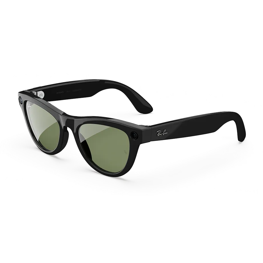 RAY-BAN | META GEN 2 SKYLER SHINY BLACK G15 GREEN